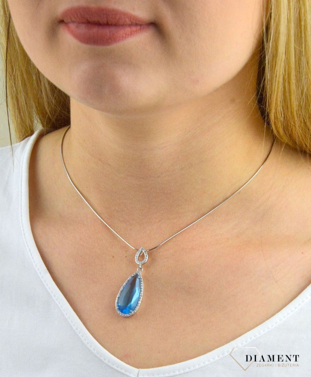 Łańcuszek srebrny lineczka DIA-LAN-5873-925 0,8mm. Srebrny łańcuszek lineczka. srebrny łańcuszek ozdobny splot. Srebrny łańcuszek damski. Łańcuszek idealny na prezent (1).jpg